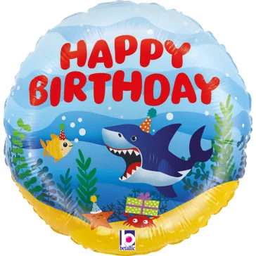 Happy Birthday Ocean mini fólia lufi 19 cm (WP)