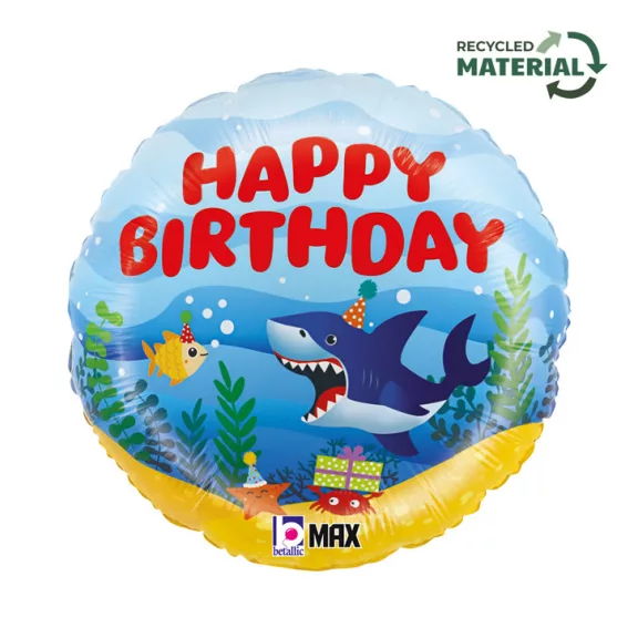 Happy Birthday Ocean fólia lufi 46 cm Happy Birthday Ocean fólia lufi 46 cm