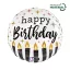 Happy Birthday Satin Candle fólia lufi 46 cm