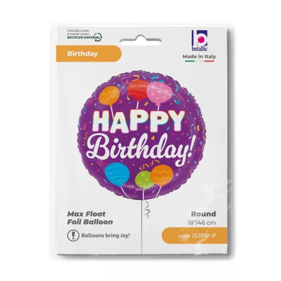 Happy Birthday Candle Pops fólia lufi 46 cm