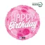 Happy Birthday Pink Spark fólia lufi 46 cm
