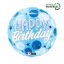 Happy Birthday Blue Spark fólia lufi 46 cm
