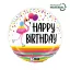 Happy Birthday Flamingo fólia lufi 46 cm