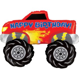 Happy Birthday Monster Truck fólia lufi 86 cm