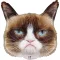 Grumpy Cat Face fólia lufi 61 cm