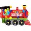 Happy Birthday Train fólia lufi 84 cm
