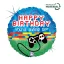 Happy Birthday Controller Holo fólia lufi 46 cm