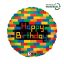 Happy Birthday Blocks fólia lufi 46 cm