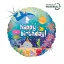 Happy Birthday Ocean Holo fólia lufi 46 cm