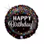 Happy Birthday Glitter Confetti fólia lufi 46 cm