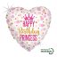 Happy Birthday Glitter Princess fólia lufi 46 cm