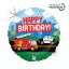 Happy Birthday Emergency Vehicle Holo fólia lufi 46 cm
