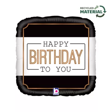 Happy Birthday Classic fólia lufi 46 cm