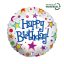 Happy Birthday Bright fólia lufi 46 cm