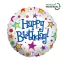 Happy Birthday Bright fólia lufi 46 cm