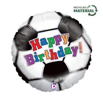 Happy Birthday Soccer Ball fólia lufi 46 cm
