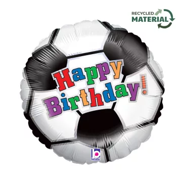 Happy Birthday Soccer Ball fólia lufi 46 cm