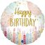 Happy Birthday Candle mini fólia lufi 19 cm (WP)