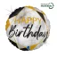 Happy Birthday Glitter Marble fólia lufi 46 cm