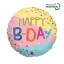 Happy Birthday Funky Dots fólia lufi 46 cm