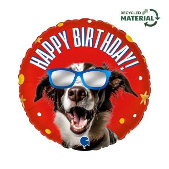 Happy Birthday Cool Doggy fólia lufi 46 cm