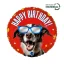 Happy Birthday Cool Doggy fólia lufi 46 cm