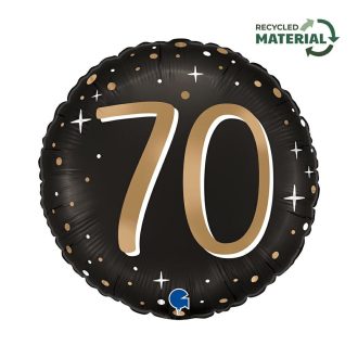 Happy Birthday 70 Sparkling fólia lufi 46 cm