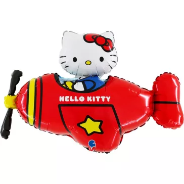 Hello Kitty Airplane Red fólia lufi 76 cm