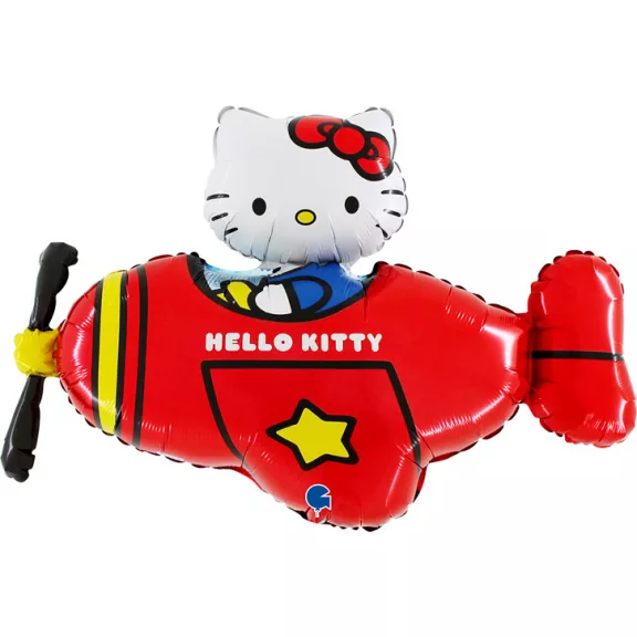 Hello Kitty Airplane Red fólia lufi 76 cm Hello Kitty Airplane Red fólia lufi 76 cm