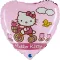 Hello Kitty Bike fólia lufi 46 cm