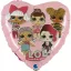 LOL Surprise Pink fólia lufi 46 cm