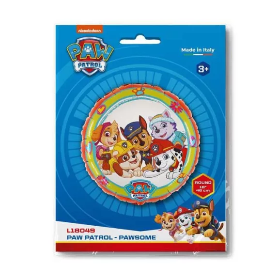 Mancs Őrjárat Pawsome fólia lufi 46 cm