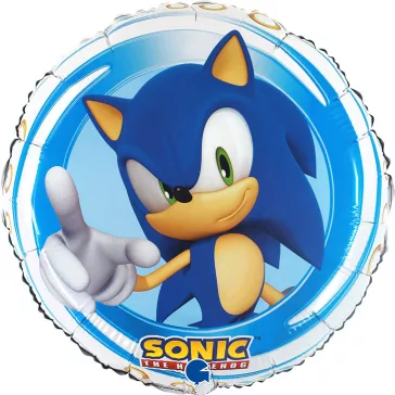 Sonic a sündisznó Trio fólia lufi 46 cm