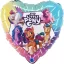 Én kicsi pónim Heart fólia lufi 46 cm