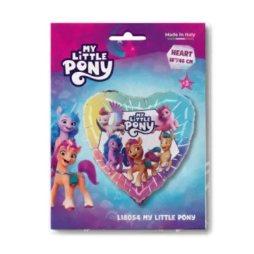 Én kicsi pónim Heart fólia lufi 46 cm