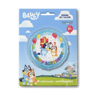 Bluey Party fólia lufi 46 cm