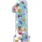 Peppa malac Blue 1-es szám fólia lufi 66 cm