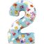 Peppa malac Blue 2-es szám fólia lufi 66 cm