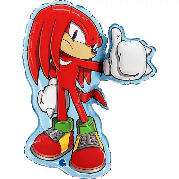 Sonic a sündisznó Knuckles fólia lufi 66 cm Sonic a sündisznó Knuckles fólia lufi 66 cm