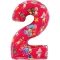 CoComelon Red 2-es szám fólia lufi 66 cm