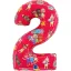 CoComelon Red 2-es szám fólia lufi 66 cm