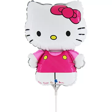 Hello Kitty Fuxia mini fólia lufi 35 cm (WP)