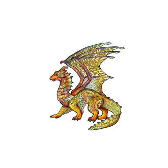 Fa puzzle – Sárkány (FSC-wood)