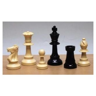   Sakkfigura készlet súlyozott, 93 mm, műanyag, Staunton 6 - 650411