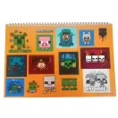 Minecraft Creepers Need Hugs A/4 spirál vázlatfüzet 40 lapos matricával Minecraft Creepers Need Hugs A/4 spirál vázlatfüzet 40 lapos matricával