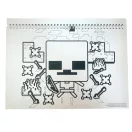 Minecraft Creepers Need Hugs A/4 spirál vázlatfüzet 40 lapos matricával Minecraft Creepers Need Hugs A/4 spirál vázlatfüzet 40 lapos matricával
