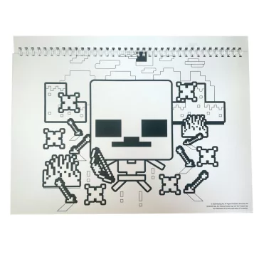   Minecraft Creepers Need Hugs A/4 spirál vázlatfüzet 40 lapos matricával