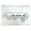 Minecraft Creepers Need Hugs A/4 spirál vázlatfüzet 40 lapos matricával Minecraft Creepers Need Hugs A/4 spirál vázlatfüzet 40 lapos matricával
