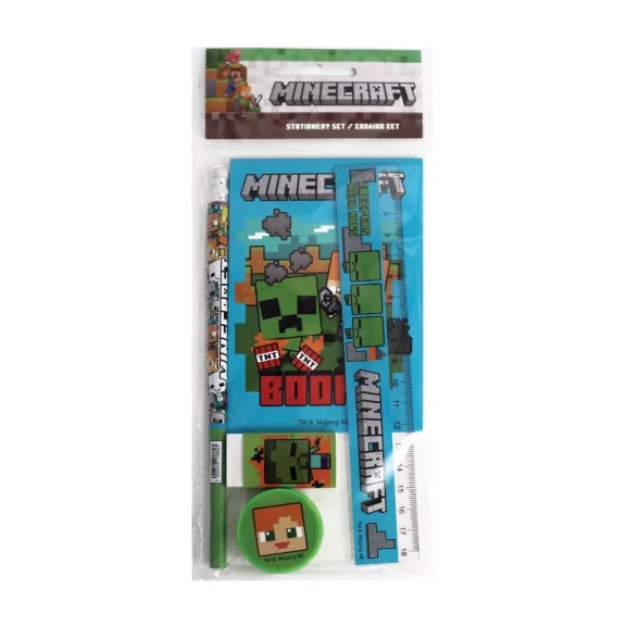 Minecraft Creepers Need Hugs írószer szett 5 db-os Minecraft Creepers Need Hugs írószer szett 5 db-os