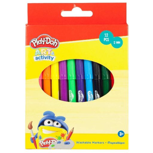Play-Doh Art Colorful kimosható filctoll 12 db-os